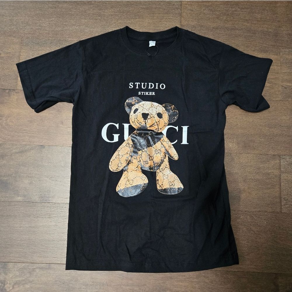Teddy Bear Studio Sticker Women's T-Shirt L